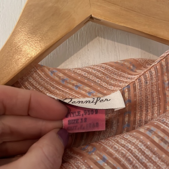 SECRETARY//Vintage 70s semi sheer top - Picture 3 of 5